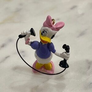 Vintage Hallmark Keepsake Miniature Ornament Girl Talk Disney Daisy Duck 1999